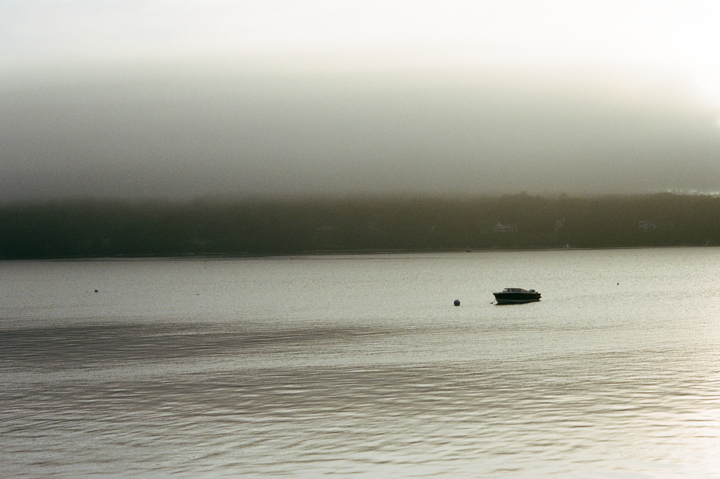 Misty morning on Casco Bay